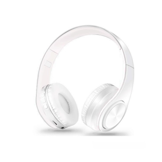 WIRELESS BLUETOOTH HEADPHONE TM-062 TF CARD/FM RADIO WHITE